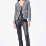 Look 10 Abby V neck jacket and Nappa leather cropped flare pants 683x1024 1