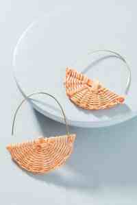 M Anthropologie woven earrings coral 683x1024 1