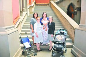 Assemblywoman Solages with advocates from New York State Donor Breast Milk Bank