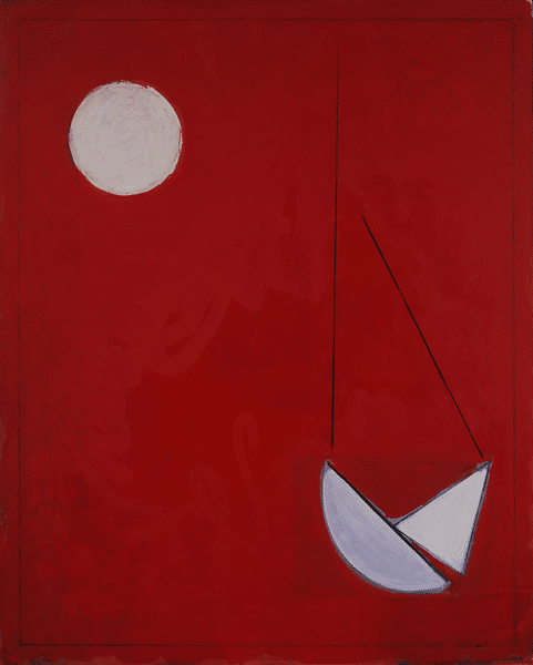 Paul Resika Moon and Boat Pendulum 2003 07 oil on canvas