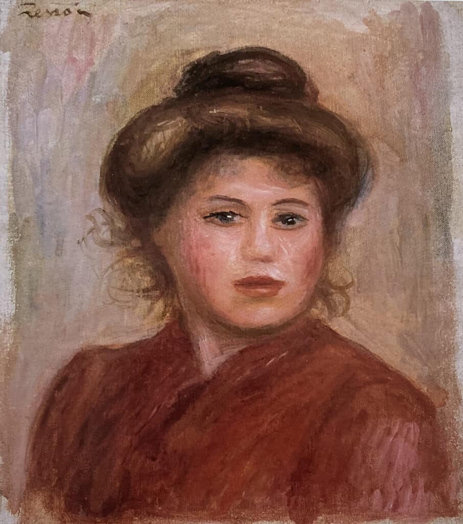 Pierre Auguste Renoir Tete de jeune fille Head of a Young Girl 1918 oil on canvas 906x1024 1