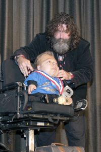 Wrestling legend Mick Foley and Chris Alvarez