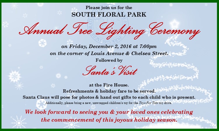 Tree Lighting Flyer 2016