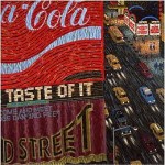 Yvonne Jacquette Times Square Triptych ii 1986 87 oil on canvas 80 x 240 overall dcmoore gallery