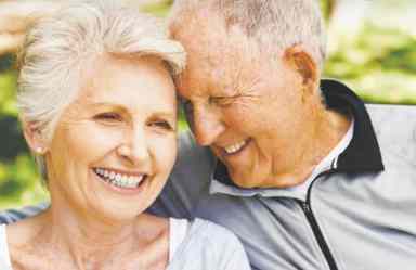 seniors healthy living couple smile