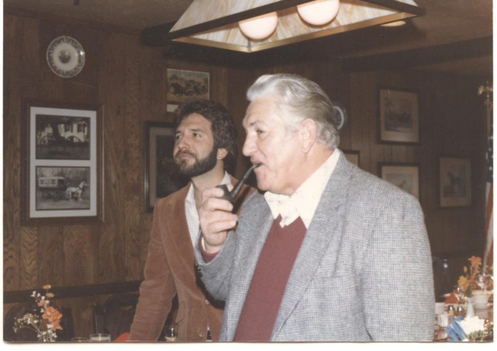 Martin J. Visco at the Maine Maid Inn in Jericho with his son, Dennis, back in 1981.