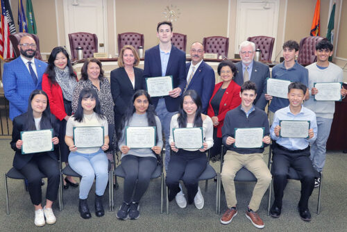 Town Honors Local Regeneron Students