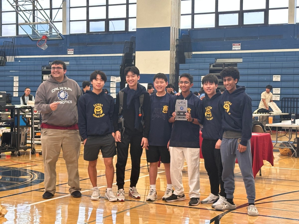 The Jericho team won the Design Award at a recent VEX Robotics Competition, qualifying them for the 2025 Southern New York VEX State Championship (Photo submitted by the Nylock Nuts team)