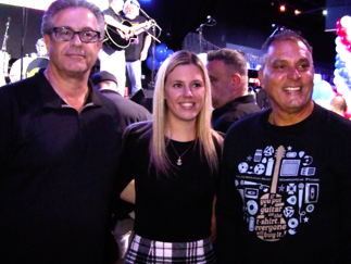 From left to right, Larry Weinberger, Stephanie Diller and Joseph Saladino at the inaugural Jonathan Diller Scholarship Fundraiser (Photo provided by the scholarship fund)