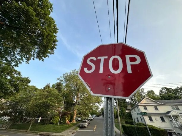 A stop sign