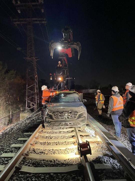 Hidalgo's alleged drunkenly driving onto the LIRR tracks disrupted service for about three hours.