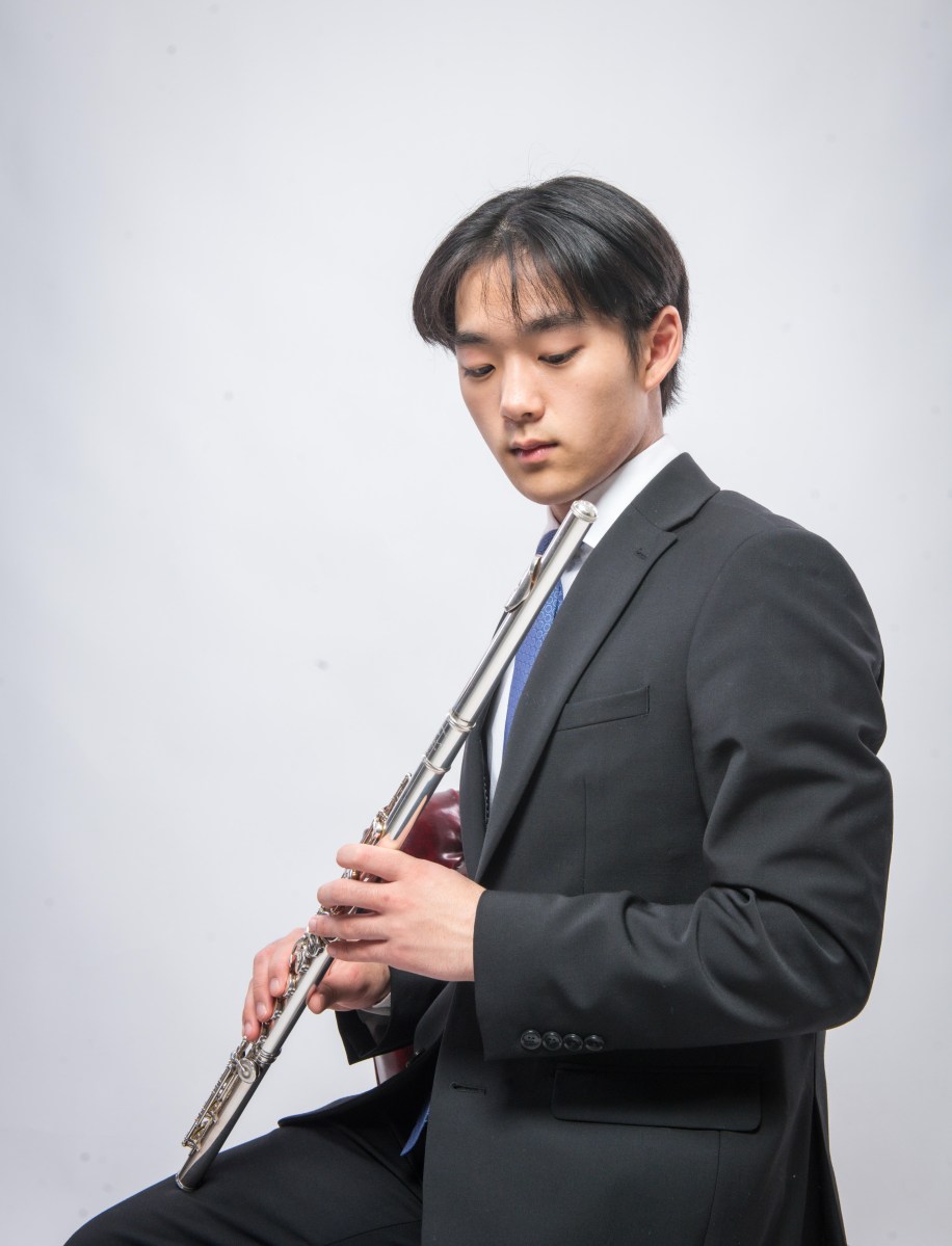 Great Neck flutist Hugh Choi, 17, who won first place in the Philadelphia International Music Festival in the 16-19 division