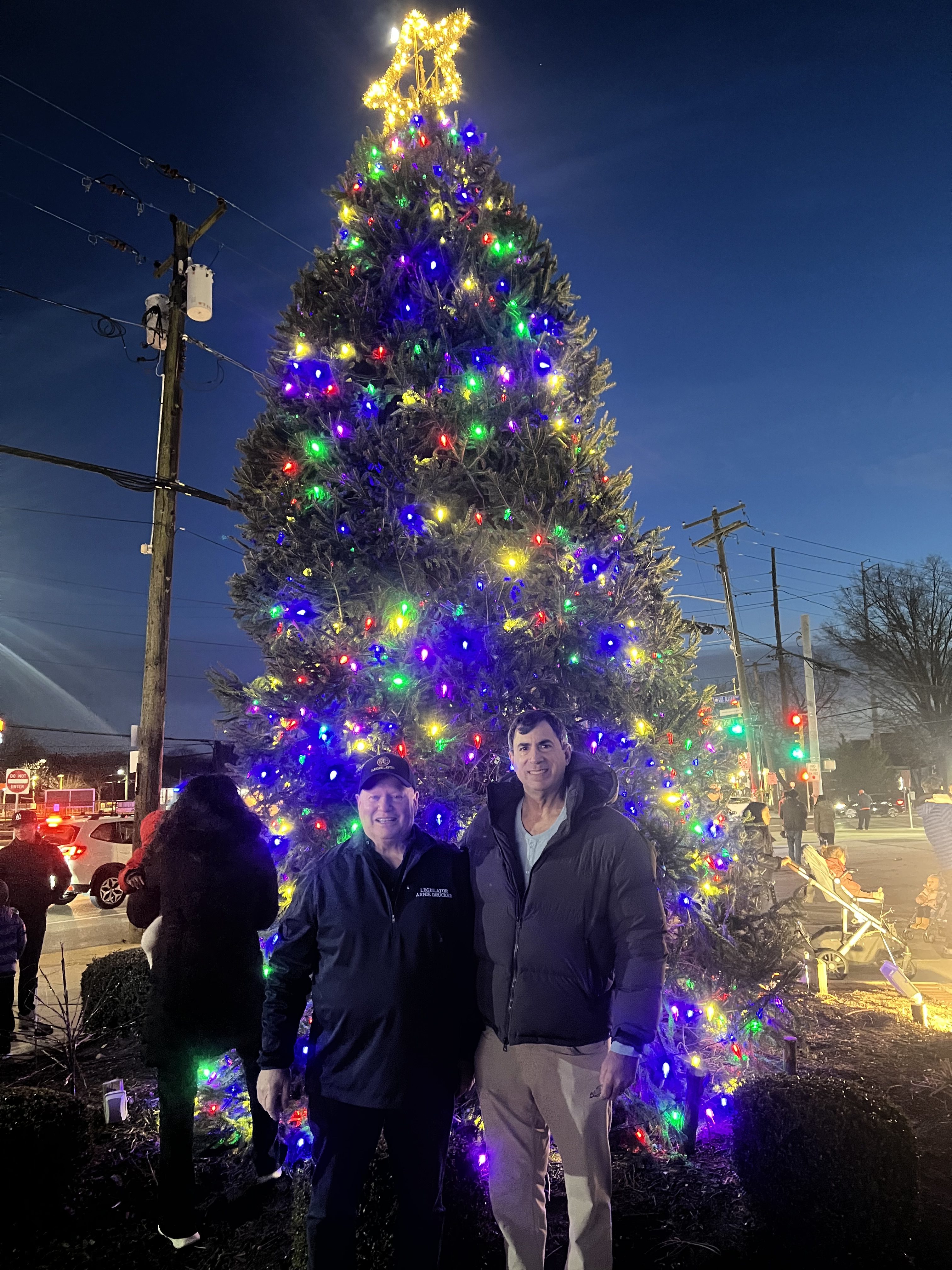 syosset menorah lighting christmas holiday