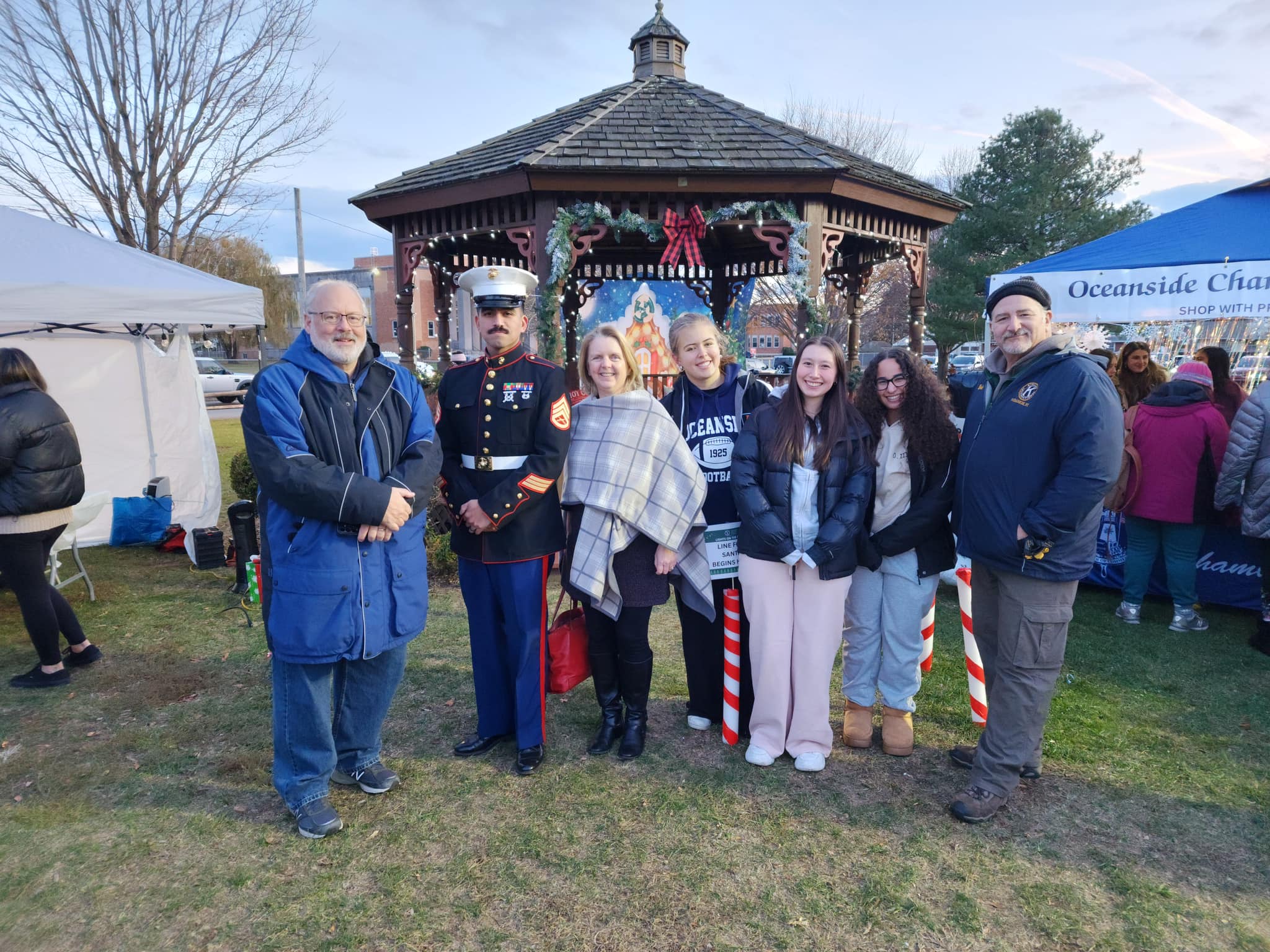 oceanside menorah lighting christmas holiday