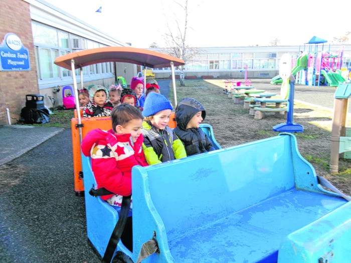 Children at an ACDS center rode the ‘Polar Express’ in December.