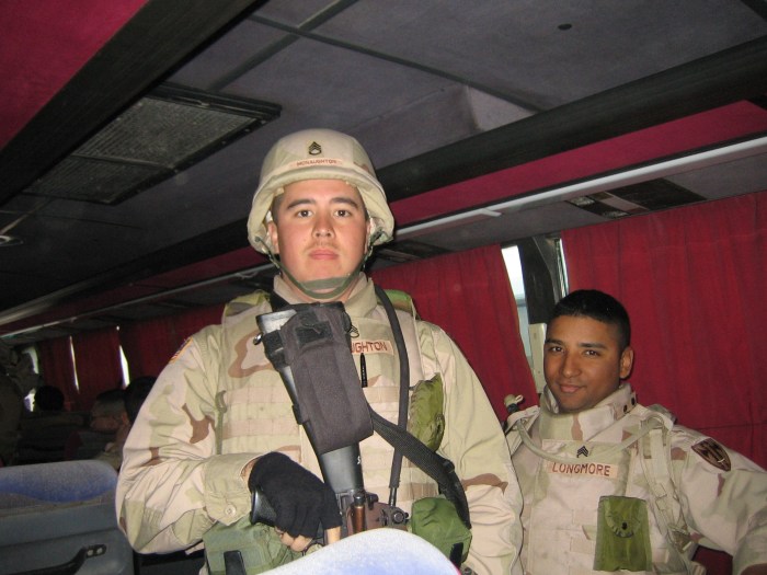 James McNaughton while serving in the military.