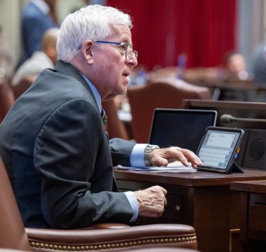 Assemblymember Charles Lavine in the New York State Assembly Chamber, in Albany, NY on January 27, 2025