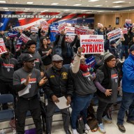 Costco union members across Long Island held a show of force on Jan. 18.