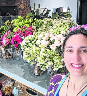 Dana Baron's business, Baron Floral Designs, blossomed after finding a brick-and-mortar home in Sea Cliff.