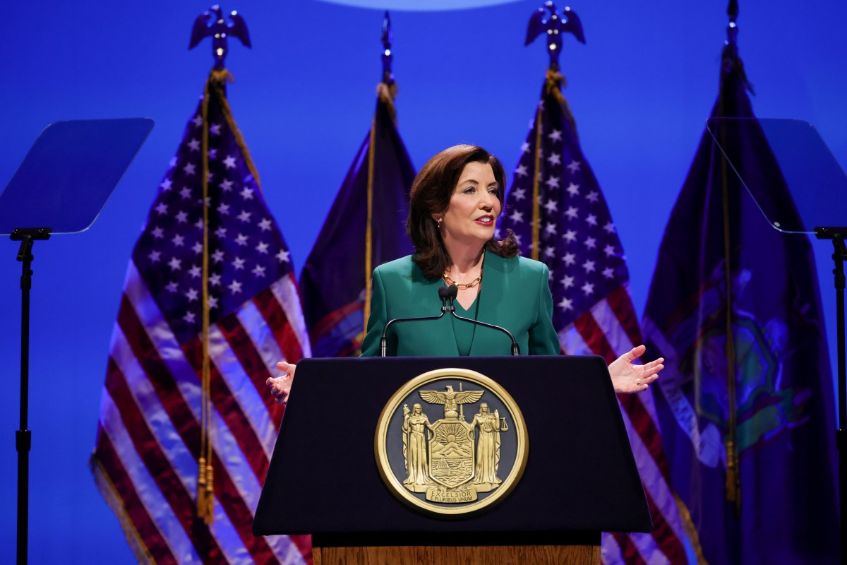 Gov. Kathy Hochul delivered her fourth State of the State address in Albany on Tuesday, Jan. 14