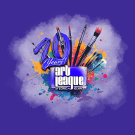 The Art League of Long Island celebrates 70 years with a new logo, designed by student Cory L Good