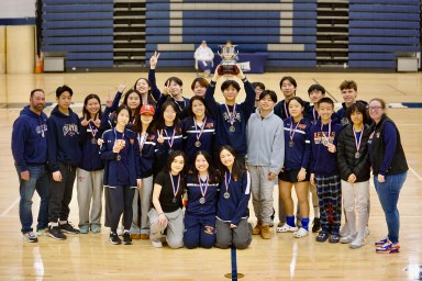 Great Neck South High School's boys and girls fencing teams won the top place at the Alan Kuver Memorial Fencing Relay Tournament