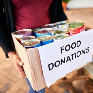 St. Vincent de Paul Long Island’s “Souper Bowl” canned food drive encourages people to stock the shelves of the food banks. 