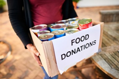 St. Vincent de Paul Long Island’s “Souper Bowl” canned food drive encourages people to stock the shelves of the food banks. 