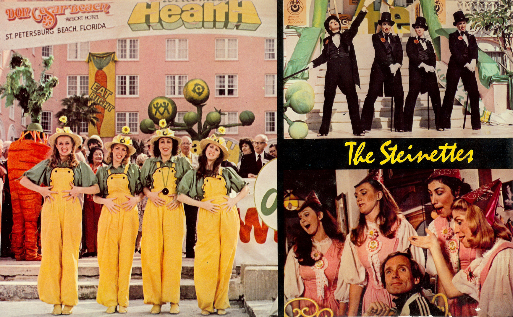 The Steinettes featured on a postcard for Robert Altman's "HealtH"