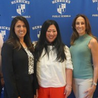 Herricks Board of Education members, from left to right, Jim Gounaris, Shaheda A. Quraishi, Juleigh Chin, Maria Bono, Henry R. Zanetti