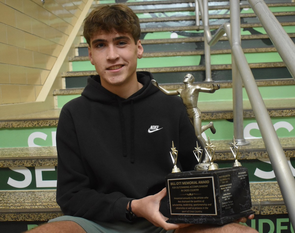 Seaford High School senior Myles Munro is this year’s recipient of the Bill Ott Memorial Award