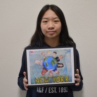 Mineola Middle School seventh grade learner Nicole Chen was recognized with a Special Recognition award for creative expression of the theme “Healing Through Color” in the NYSATA Flag Design Contest.