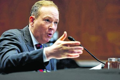 Former Rep. Lee Zeldin (R-NY) speaks during his Senate Environment and Public Works confirmation hearing on Capitol Hill on January 16, 2025 in Washington, DC.