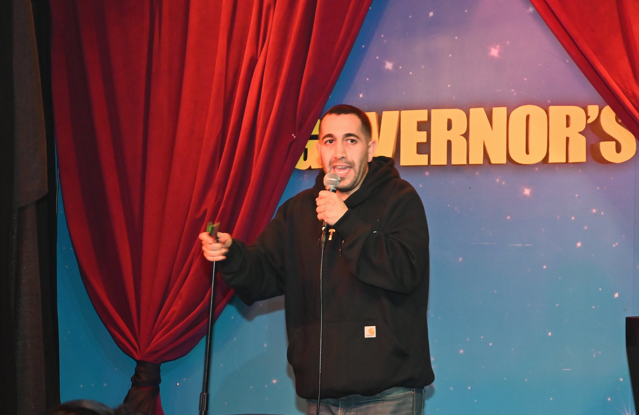 Comedian Tony Dabas performed at United Way's comedy night supporting veterans.