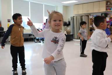 Daly Elementary pre-K students partake in the Little Dancing Feet program