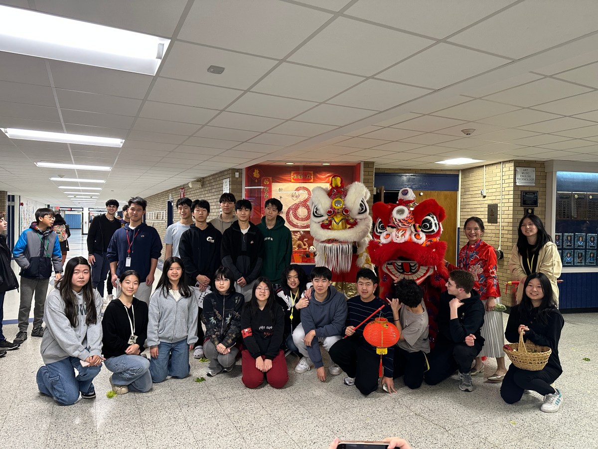 Members of the Chinese Honor Society at Plainview-Old Bethpage John F. Kennedy High School organized a series of Lunar New Year-themed events at the school.