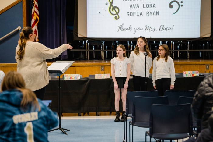 The evening concluded with a breathtaking vocal performance by All-County vocalists Madison Furey, Ava Lora and Sofia Ryan, under the direction of Ms. Duca.