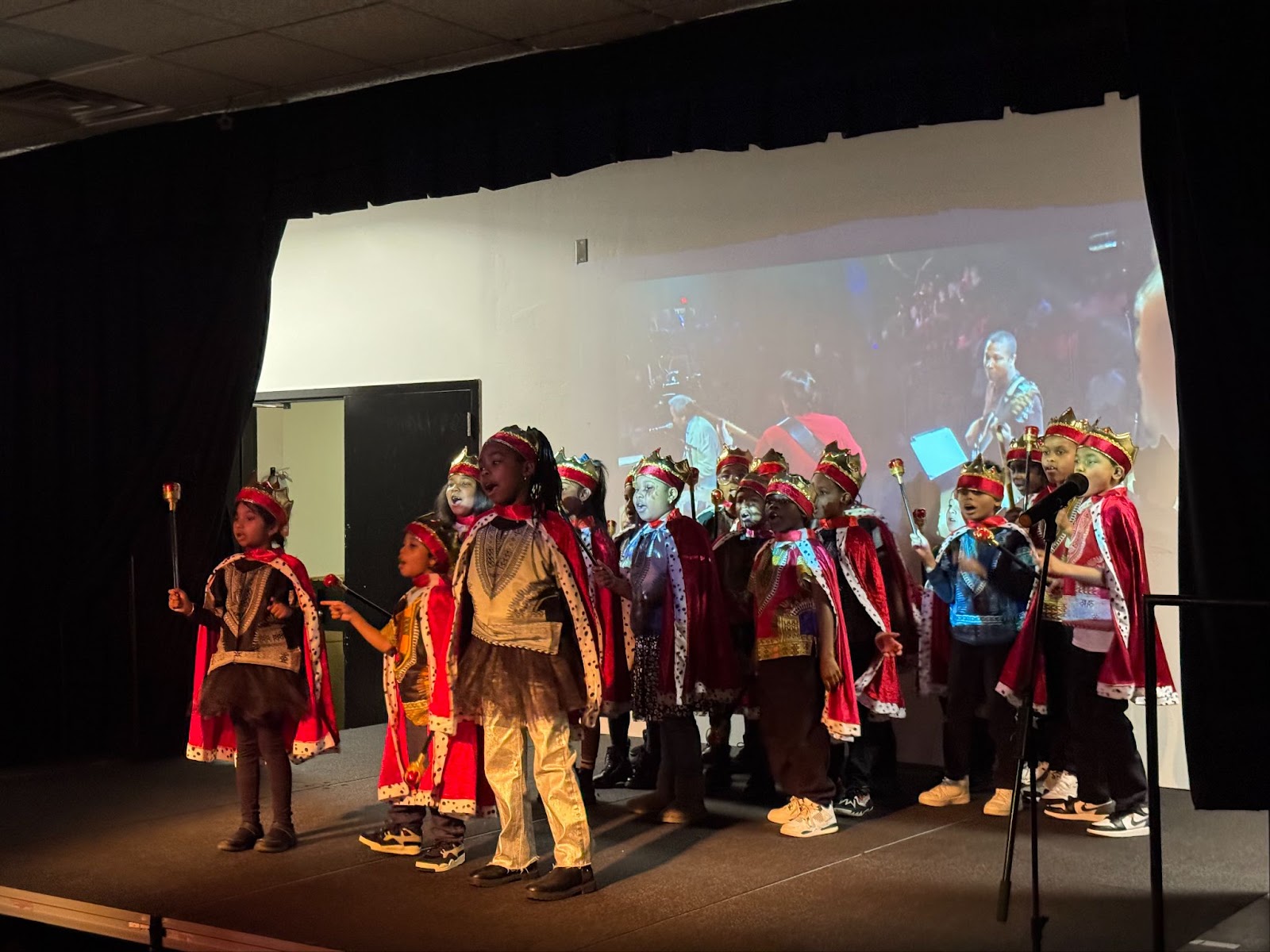 After School Program students performing in a show following the unveiling of Allen Toussaint's Black Heritage Stamp.