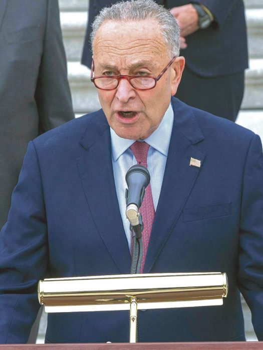 Senate Majority Leader Chuck Schumer voted for cloture to pass continuing resolution to Senate floor