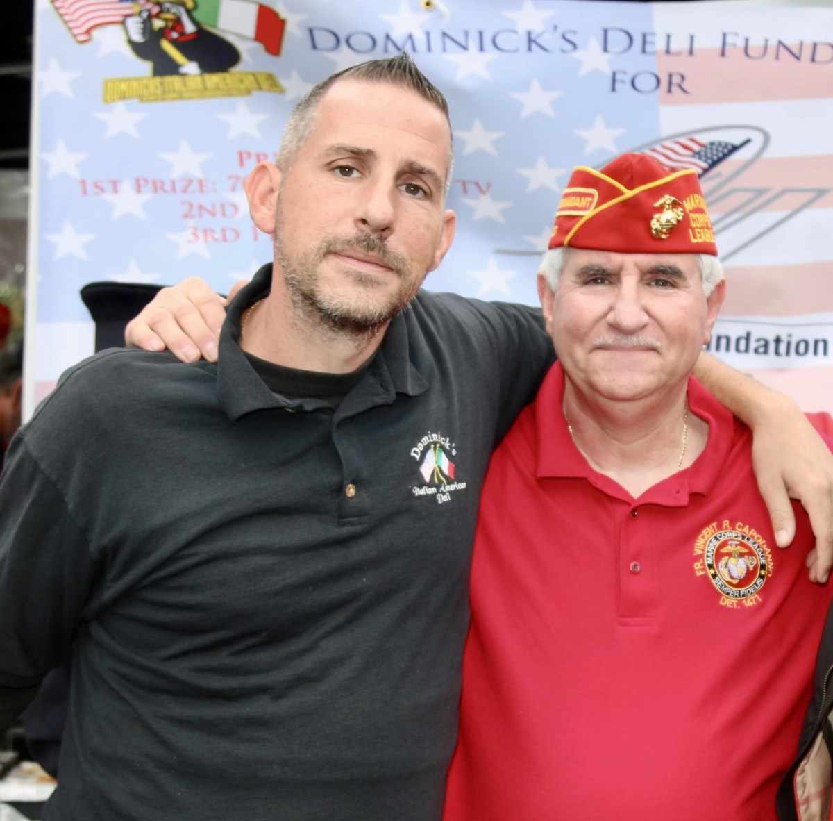 Dominick Scalise, founder of Dominick's Deli, and his son Vinny.