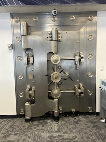 Vault at the Port Washington Federal Credit Union located inside roughly century year old neo-classical building at 79 Main St.