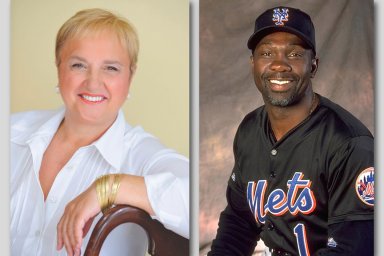 Mookie Wilson and Lidia Bastianich