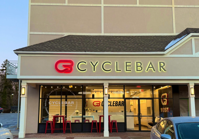 CycleBar, located in the Woodbury Commons at 8285 Jericho Tpke., opened earlier this year