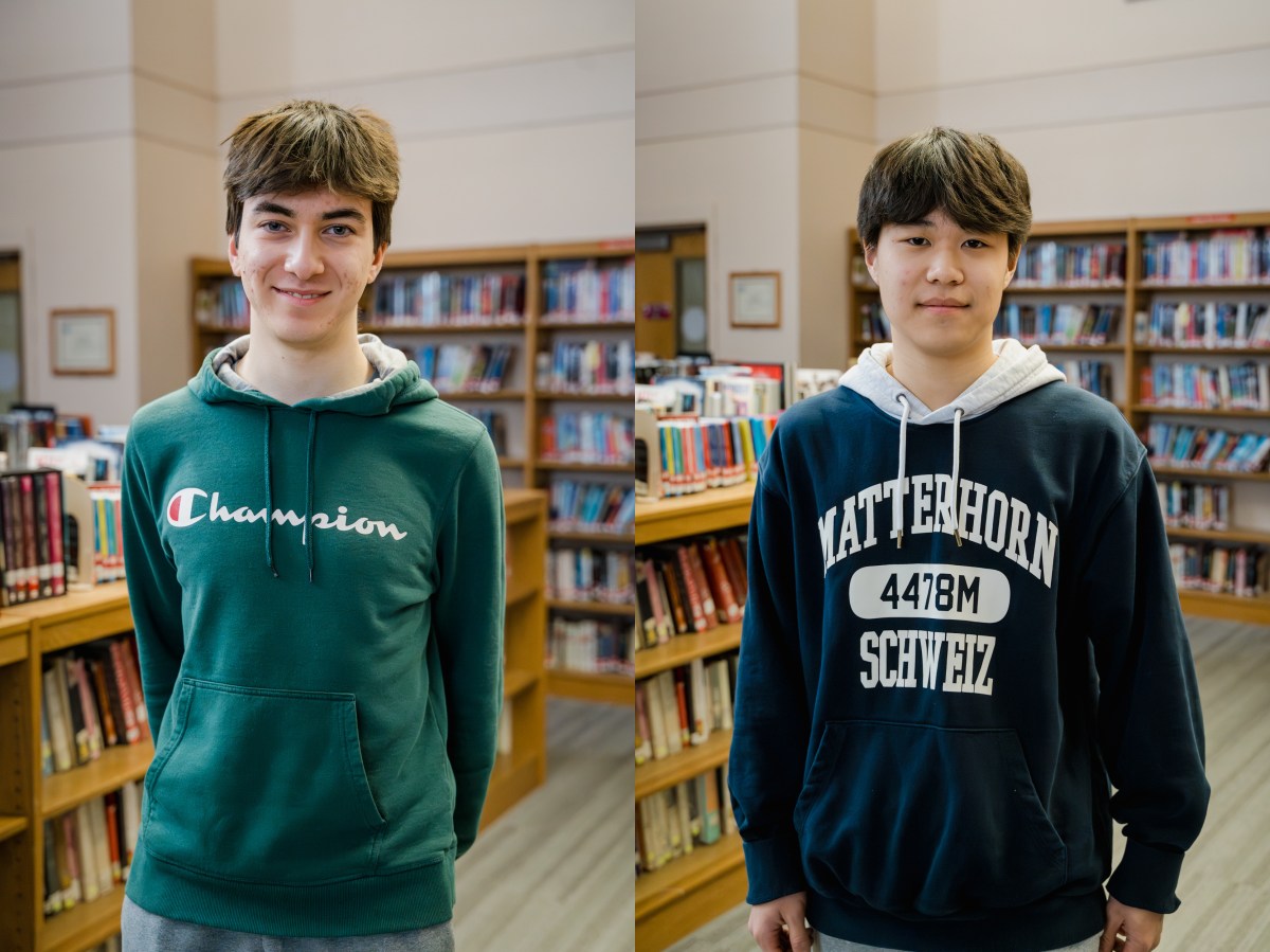 Brandon Antonetti (L.) and Adrian Kim (R.) were named National Merit Finalists