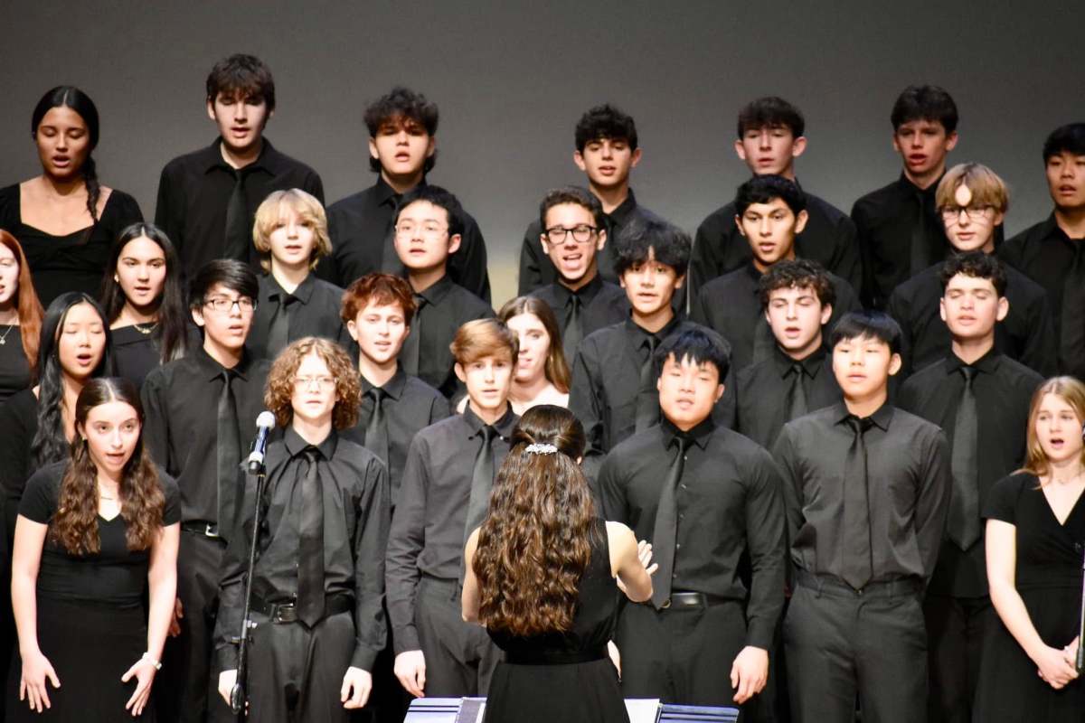 Port Washington High School students perform at the district's chorus festival Port Sings!